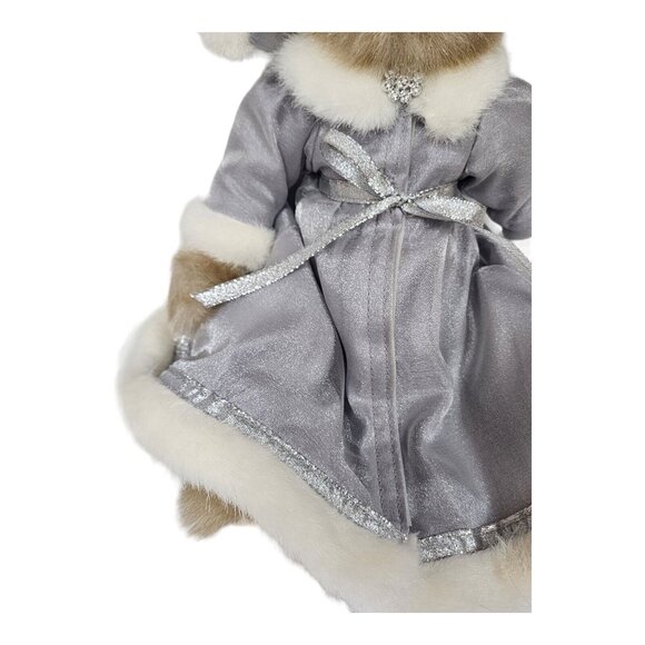 Vintage Bearington Collection Cecilia 14" Jointed Plush Holiday Christmas Bear - Picture 4 of 12